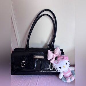 ✨ Must-have! Glossy ✨ Black Shoulder Bag